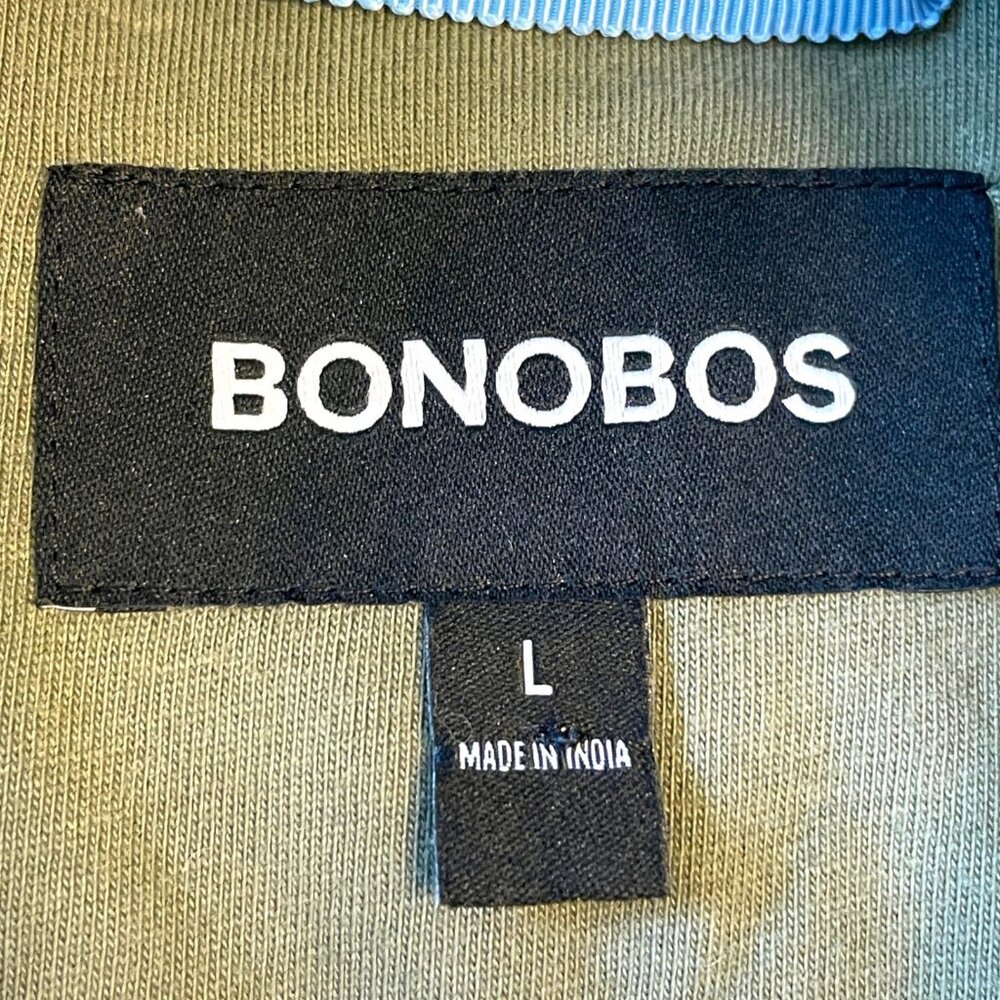BONOBOS Italian Wool Fleece Jacket Mens LARGE Lightweight Houndstooth - Picture 4 of 10